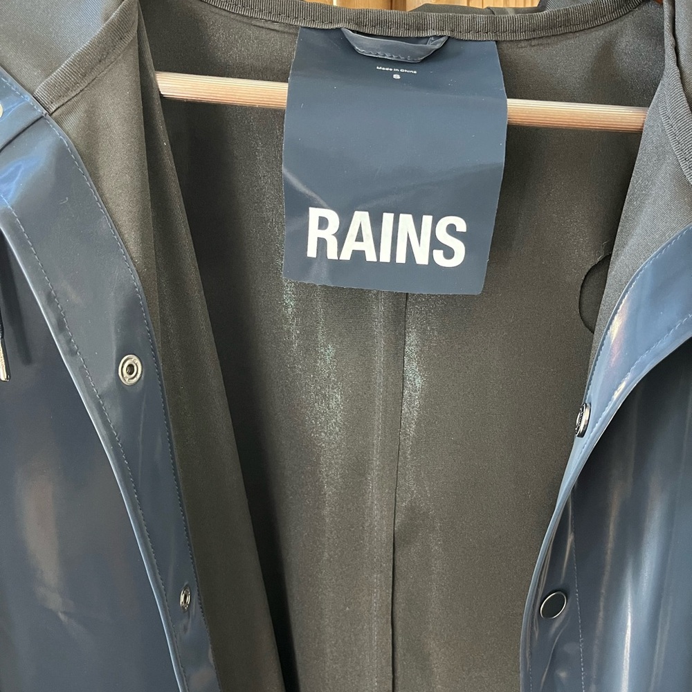 Rains Blue Raincoat